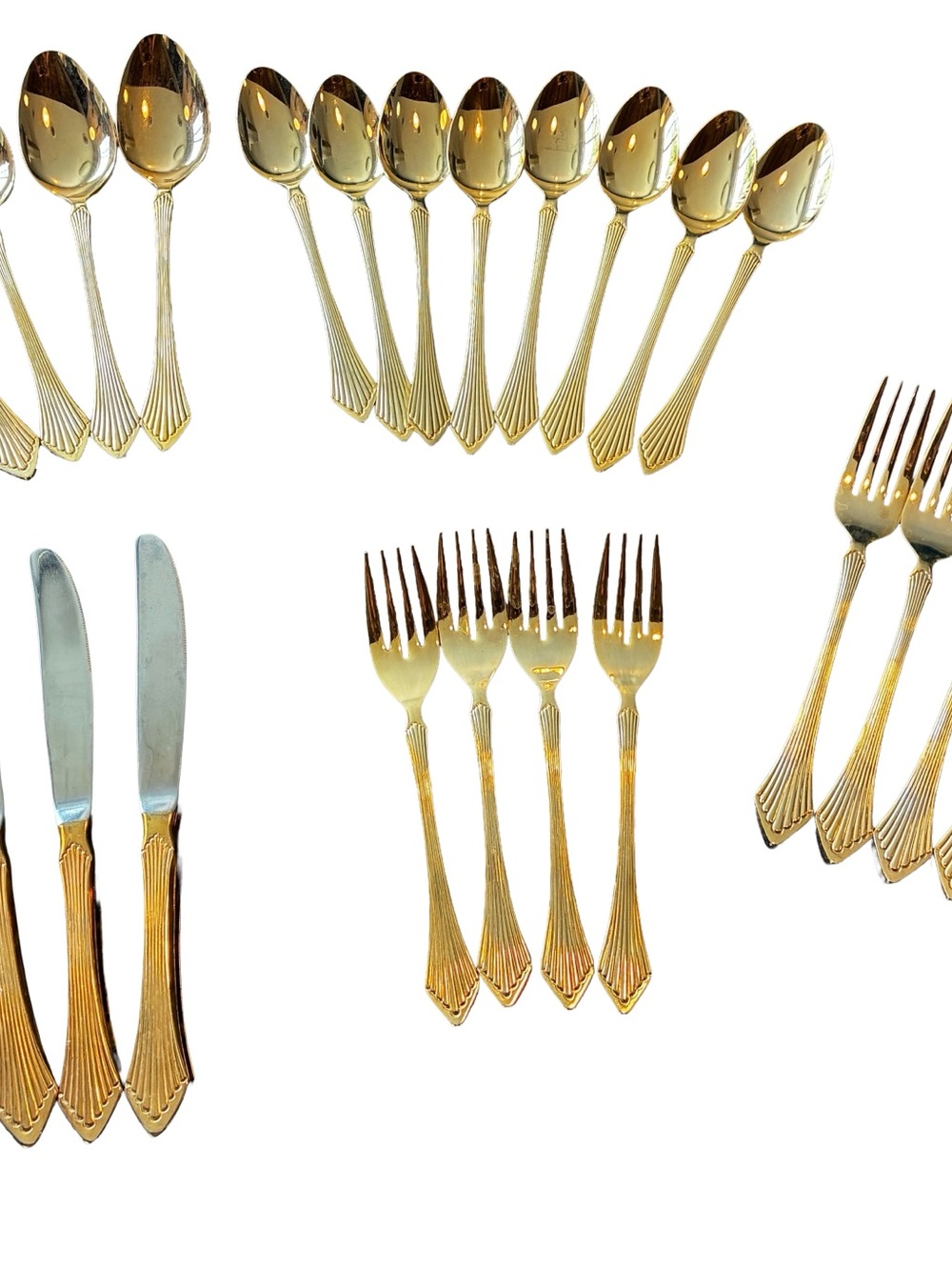 Vintage Towle Supreme Cutlery Gold Flatware | 23-Piece Set | Japan